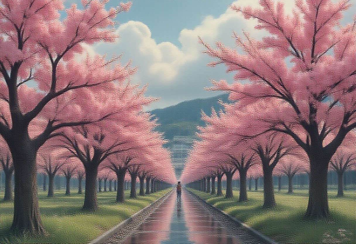 Rain on empty orchards. Panel 066, The Cost of a Child.