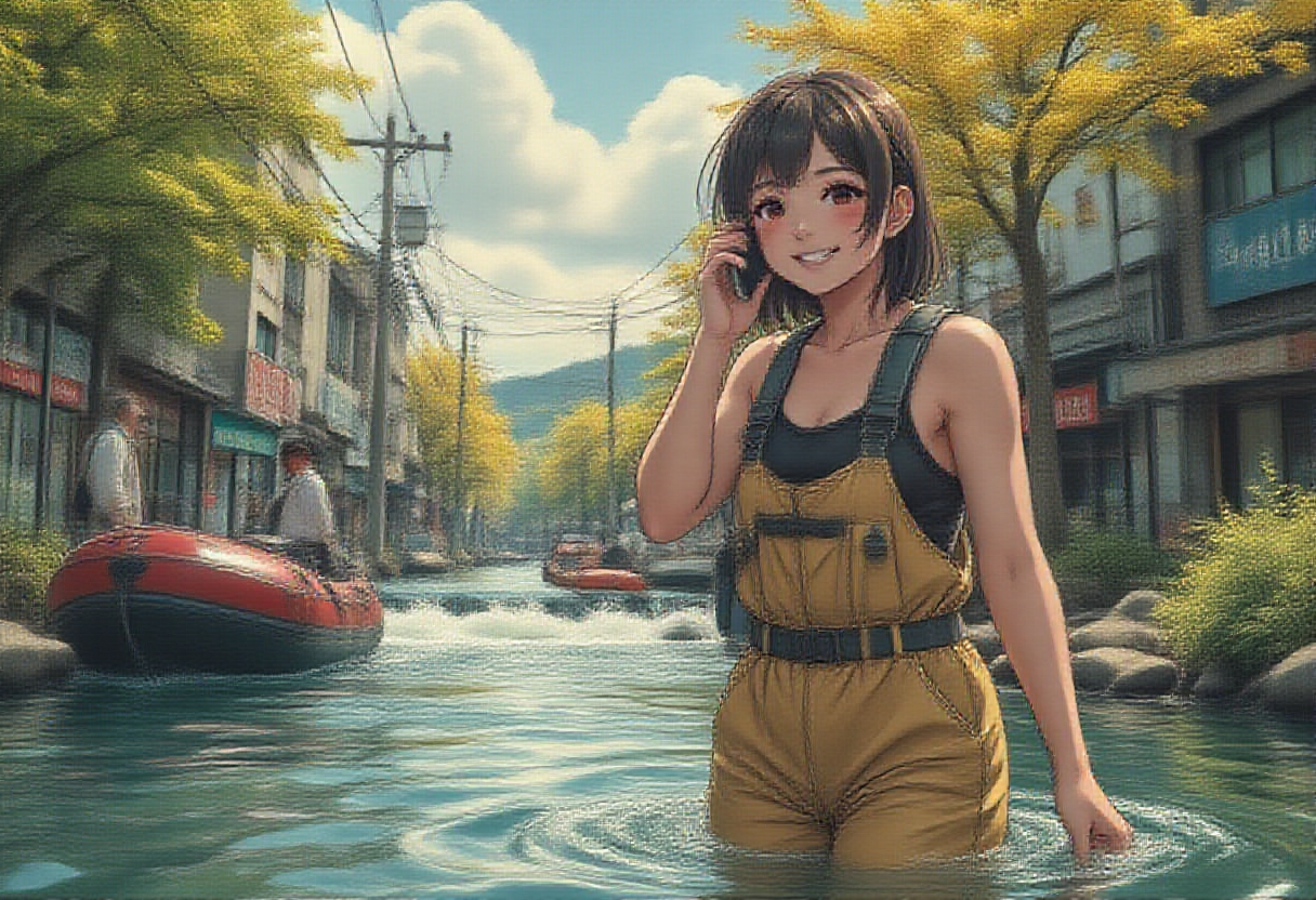 Mio in the river. Panel 075, The Cost of a Child.