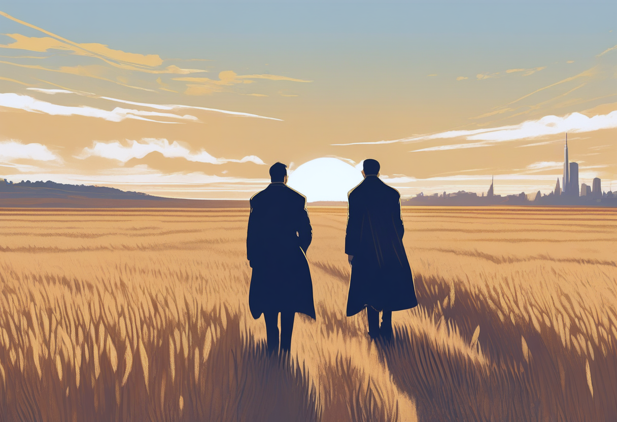 Two Men at the Edge — Band E plate